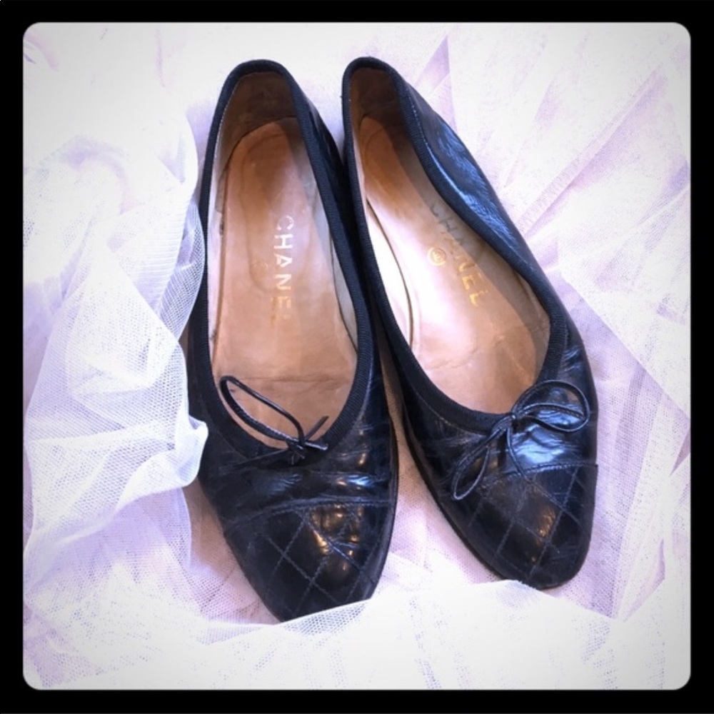 Chanel Quilted Ballet Flats
